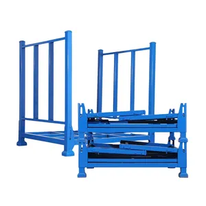 Estanterías Apilables de Acero Plegables para Almacenamiento de Telas en Fábricas de Ropa, Resistentes, con Recubrimiento en Polvo, Tubo Cuadrado, Personalizables - Product Image 3