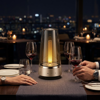 Lanterne de table LED sans fil portable pour extérieur, lampe de chevet, haut-parleur de patio pour jardin et resort