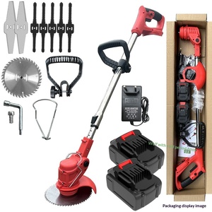 Vetex Wholesale21V Cordless Grass Trimmer With Wheels Rechargeable <b>Brush</b> Cutter <b>Powerful</b> Weed Eater for Garden and Lawn Lithium - Product Image 5