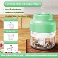Blender portable électrique alimenté par USB, mini presse-ail, mélangeur automatique, éplucheur d'ail, broyeur, hachoir, robot culinaire