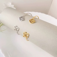 Nouveau Bracelet Jonc Plaqué Or de Haute Qualité 2026, Bijou de Main Unisexe en Acier Inoxydable Tendance, Idéal Cadeau