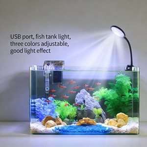 Lampe LED à pince pour aquarium, moderne, alimentée par USB, à spectre complet, 7W, à intensité variable, veilleuse <span class=keywords><strong>de</strong></span> salon pour l'observation des poissons Betta - Product Image 3