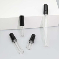 Mini flacon pulvérisateur lisse 1ml 2ml 2.5ml 5ml 10ml, flacons de parfum en verre avec atomiseur en plastique