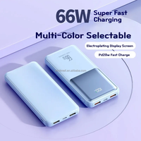 Dernier modèle 22,5W Type C Sortie Super Charge Rapide Powerbank 20000mah Affichage numérique Capacité réelle 20000mah Pd Power Bank