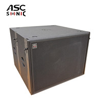Système de sonorisation actif à deux voies LA-208P&LA-18P avec deux enceintes de 8 pouces et une enceinte de 18 pouces pour les théâtres