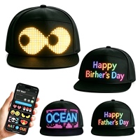 Cappelli luminosi con Display a messaggio a LED berretto da Baseball lampeggiante berretto intelligente APP messaggi programmabili cappelli e berretti a LED a scorrimento