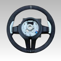 Volant de voiture en cuir M Sport compatible avec BMW Série F F10 F30 F31 F32 F20 E92 X6 E71 X5 E70 M3 M4 F15 F36 M5 M6 F15 F16