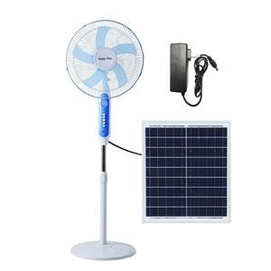Wholesale Solar Powered Fan 16inch 15w <b>Rechargeable</b> Lithium Battery Home Solar Fan Solar <b>LED</b> <b>Light</b> 7-9 Hours <b>Working</b> Time PB450- - Product Image 2