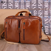 Sac à dos classique en cuir véritable pour le travail, les trajets quotidiens, les voyages, usage quotidien, sacoche grande capacité, sacs pour ordinateur portable, sacs à main professionnels