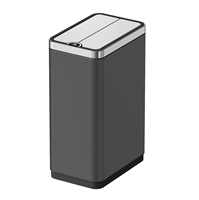 12L/16L/20L/30L/50L Sensor IR Puertas batientes Cubo de almacenamiento de sensor automático de acero inoxidable abierto