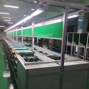 Low Cost Automated Assembly TV Production Line With Small Work Assembly Desk Roller Conveyor Manufacturing Plant Spare Parts