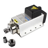 Moteur de broche de moulin CNC Er20 2.2KW refroidi par Air CNC routeur Machine moteur de broche carré avec 380V 220V 18000 tr/min