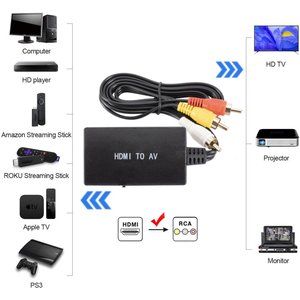 Convertisseur vidéo composite HDM1 vers AV 3RCA pour jeux rétro PS2 PS3 Xbox N64 SNES, câble adaptateur HDM1 vers RCA - Product Image 4