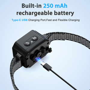 TIZE actualización recargable pantalla <span class=keywords><strong>LCD</strong></span> colorido pequeño perro ladrido Control Collar dispositivo de entrenamiento antiladridos - Product Image 6