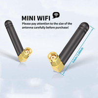 Antenne en caoutchouc pliable mini 2,4 GHz/WiFi pour la communication, antenne omnidirectionnelle WiFi en caoutchouc RP-SMA, prix de gros d'usine