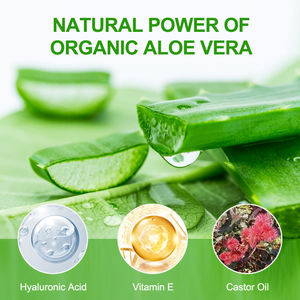 Marque privée Vente en gros organique Gel d'<span class=keywords><strong>aloe</strong></span> <span class=keywords><strong>vera</strong></span> pur Hydratant hydratant pour le visage Crème d'<span class=keywords><strong>aloe</strong></span> naturel Masque facial Gel de sommeil - Product Image 3