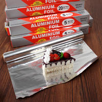 Rouleau de papier aluminium ménager 8011 en aluminium pour l'emballage alimentaire, papier d'emballage avec lame métallique