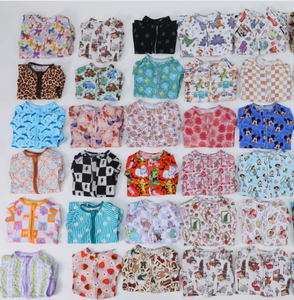 Быстрая доставка, 95%, Детский комбинезон из бамбукового волокна, складной комбинезон с длинным рукавом, милый Принт, Одежда для новорожденных - Product Image 1