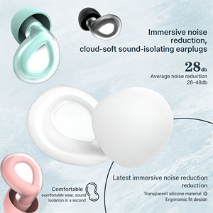 Bouchons d'oreilles ultra doux et confortables pour dormir, <span class=keywords><strong>anti</strong></span>-<span class=keywords><strong>ronflement</strong></span>, légers, sans pression, pour un sommeil profond, bloquant le bruit, pour les dormeurs - Product Image 4