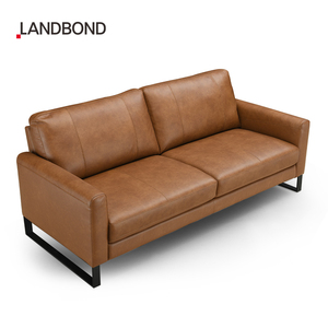 Wholesale Genuine Leather Luxury Chesterfield Three Seat Living Room Sofa Sets Modern Office Nonfunctional Sofas for Apartment
