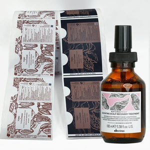 Etiquetas de vinilo de lujo, aceite esencial, desinfectante de manos, botella de almacenamiento de baño, etiquetas de piel, pegatinas de aceite esencial antifatiga - Product Image 1