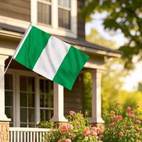 Drapeau nigérian 3x5 pieds, grande quantité, excellent prix, motif personnalisé pour les élections et durable