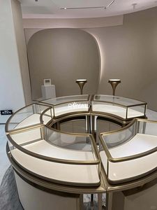 أثاث متجر المجوهرات عرض جزيرة مستديرة حامل عرض - Product Image 4