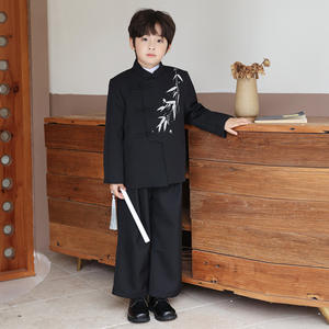 Commerce extérieur transfrontalier garçon nouveau costume chinois robe automne style rétro Zhongshan Hanfu fabricants cheveux raides - Product Image 4