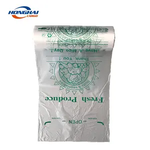 Wholesale HDPE Produce Roll Bags 12X17" Convenient Bag On Roll For Fruits And Vegetables