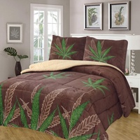 Ensemble de couvertures de style occidental SMILING HOME en 3 pièces, nouveau design, Borrego Sherpa, motif végétal vintage, couverture de lit épaisse, douce et matelassée