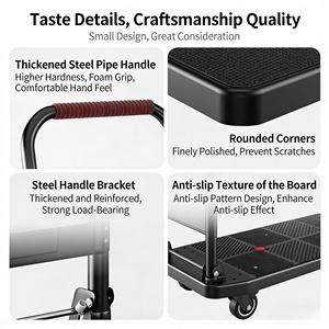 Carretilla de <span class=keywords><strong>Mano</strong></span> Plegable, Carrito de Transporte de Equipaje Resistente y Portátil - Product Image 5
