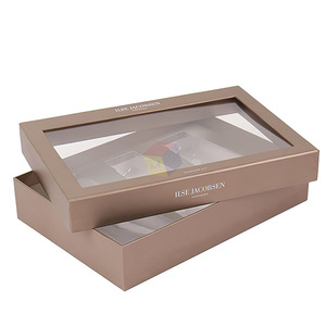 Enlace de logotipo personalizado de alta calidad a embalaje de caja de papel cosmético impreso personalizado de alta calidad con ventana transparente - Product Image 2
