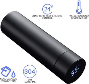 Smart LED Digital Temperature Display 500ml Stainless Steel Vacuum Thermos Insulated Flask Water Bottle with <b>Tea</b> <b>Infuser</b> - Product Image 3