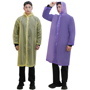 Prezzo diretto di fabbrica riutilizzabile EVA <span class=keywords><strong>donna</strong></span> Poncho pioggia lungo un pezzo pioggia Poncho leggero traspirante antipioggia da <span class=keywords><strong>donna</strong></span> - Product Image 4