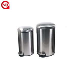 Garbage Cover Bin Boutique Sellers Produce Wholesale Stainless Steel And Plastic Outdoor Kitchen Food Waste Clear Garbage Cover Trash Bin