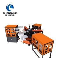 Ligne de presse à chaud automatique haute efficacité, conception rotative à 6 positions, manutention automatique des vêtements pour les fabricants de vêtements à grande échelle