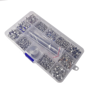 Rhinestones <b>Boxed</b> Mixed Shapes <b>Sew</b> On Motif Rhinestones For Garment Home Decor 8 Colors 160 Sets With Tools - Product Image 5