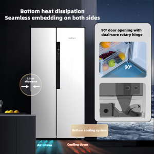 <span class=keywords><strong>ตู้</strong></span><span class=keywords><strong>เย็น</strong></span>แบบ Side by Side ยี่ห้อ Frestec รุ่น 450 ลิตร ระบบโนฟรอสต์ ประหยัดพลังงาน สำหรับใช้ในครัวเรือน 220 โวลต์ อุปกรณ์ทำความเย็นสำหรับบ้าน - Product Image 5