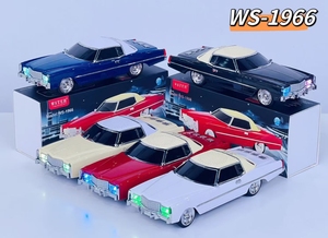 Radio FM portable sans fil <span class=keywords><strong>Bluetooth</strong></span> WS-1966 1500mAh, design de voiture classique Cadillac <span class=keywords><strong>vintage</strong></span>, haut-parleur de karaoké miniature pour fête de bureau, modèle de voiture - Product Image 2