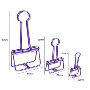 Clip per Carta Colorati Personalizzati, Fermagli a Molla per Ufficio e Scuola, Forniture per Rilegatura, Clip per Cancelleria 19MM - Product Image 5