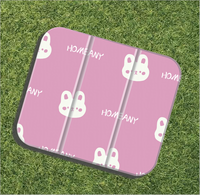 Tapis anti-fatigue pliable en PVC 30*35cm, coussin imperméable portable carré à 3 panneaux pour jardin, cuisine, camping
