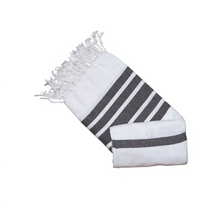 Serviette de plage surdimensionnée Ayseliza ALIYE 30 en coton turc Fouta Peshtemal, légère, de qualité supérieure, séchage rapide, logo personnalisé, couleur sable - Product Image 1