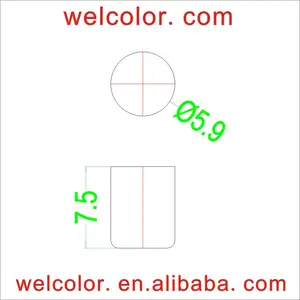 다양한 경우에 적용 가능한 맞춤형 고무 실리콘 피트 스트레이트 솔리드 수 기둥 5.9 6 mm 더스트 캡 커버 플러그 하이 퀄리티