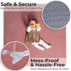 Tapis d'éveil bébé pliable, épais, à emboîtement, inodore, sans couture, pour la maison, 0-24 mois, unisexe - Product Image 2