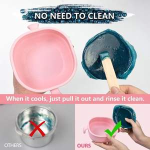 Popular nuevo material calentador de cera máquina de silicona para depilación con parcela plegable para la belleza corporal - Product Image 4