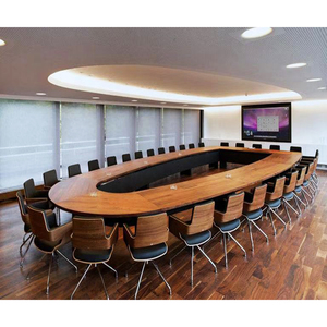 Tavolo da Conferenza Tradizionale in Legno per 20 Persone, Grande Tavolo per Riunioni per Sale del Consiglio, Hotel e Agenzie Governative - Product Image 5