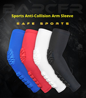 Coudière de compression respirante en EVA alvéolé avec coussinet de bras antidérapant en silicone pour le basketball, le cyclisme, le football, les sports, hommes et femmes, OEM