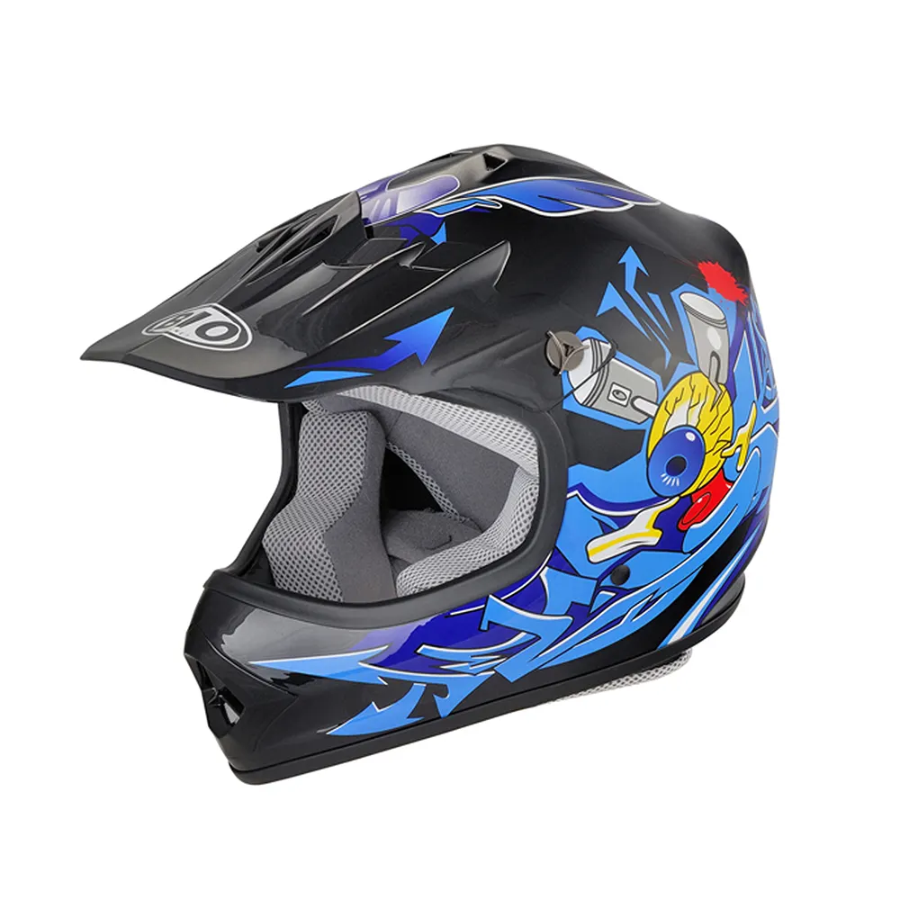 Casque de moto complet pour enfants, certifié Dot