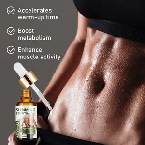 Best Seller Sweat Slimming Oil Private Label Strong Thin Body Fat Burning Massage Essential Oil