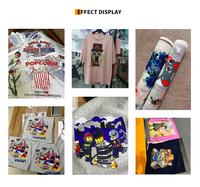 Qinyu Double face A3 A4 feuilles transfert de chaleur Dtf Pet Film pour vêtement Textile T-Shirt imprimante